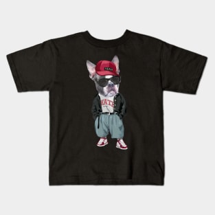 French Bulldog - Hip Hop Style Kids T-Shirt